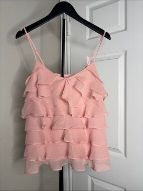 Candie's Light Pink Layered Ruffle Camisole